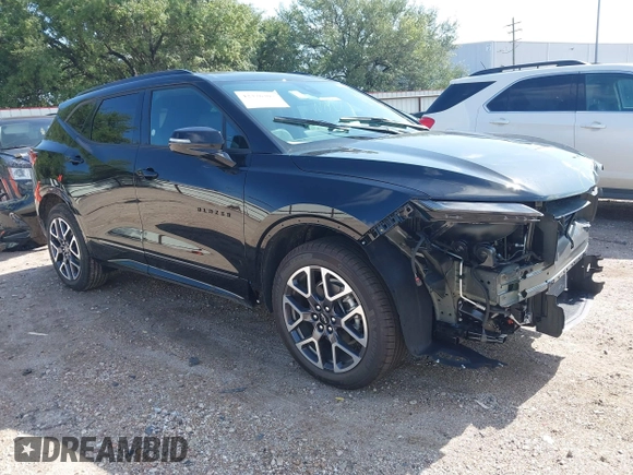 2025 Chevrolet Blazer RS with VIN 3GNKBERS1SS196957, listed as a IAAI auction lot 42376307 with Not provided miles and . Bid and sale history available at DreamBid. Image 1.