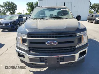 2018 Ford F-150 XL with VIN 1FTEX1EB2JKF61257, listed as a Copart auction lot 53674615 with 161,021 mi miles and Salvage title. Bid and sale history available at DreamBid. Image 5.
