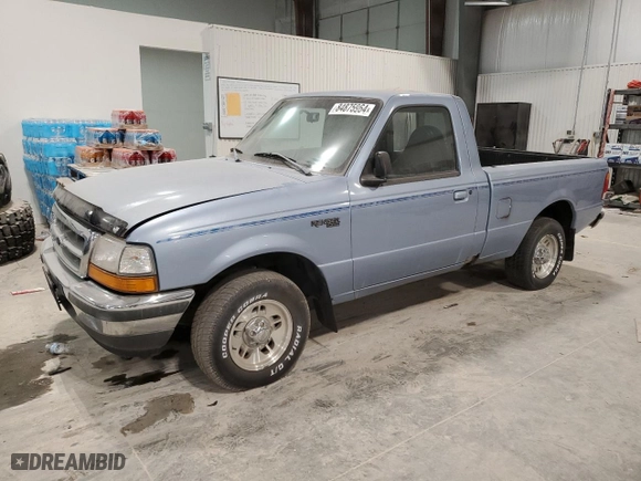 1998 Ford Ranger XL with VIN 1FTYR10U8WUB23550, listed as a Copart auction lot 84875964 with 91,392 mi miles and Clean Title. Bid and sale history available at carsss.com. Image 1.