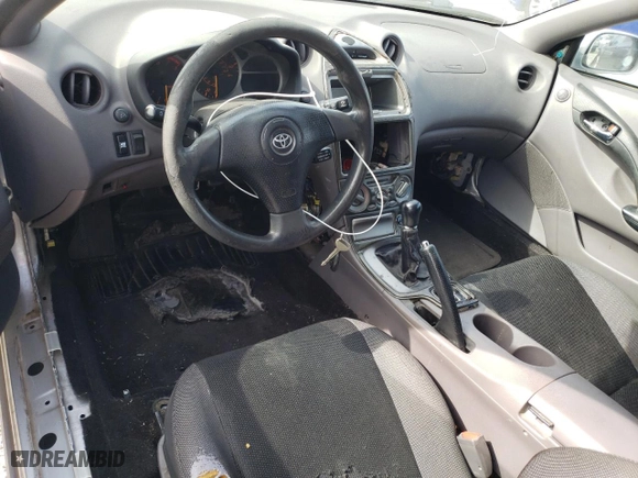2002 Toyota Celica GT with VIN JTDDR32T320129918, listed as a Copart auction lot 53359895 with 161,340 mi miles and Salvage Title. Bid and sale history available at carsss.com. Image 8.