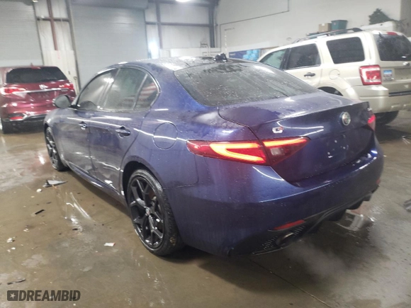 2017 Alfa Romeo Giulia Ti with VIN ZARFAEENXH7560576, listed as a Copart auction lot 87955065 with 95,768 mi miles and Salvage Title. Bid and sale history available at carsss.com. Image 2.