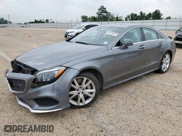 2017 Mercedes-Benz CLS 550 with VIN WDDLJ9BB1HA195275, listed as a Copart auction lot 51124473 with 44,333 mi miles and . Bid and sale history available at DreamBid. Image 1.