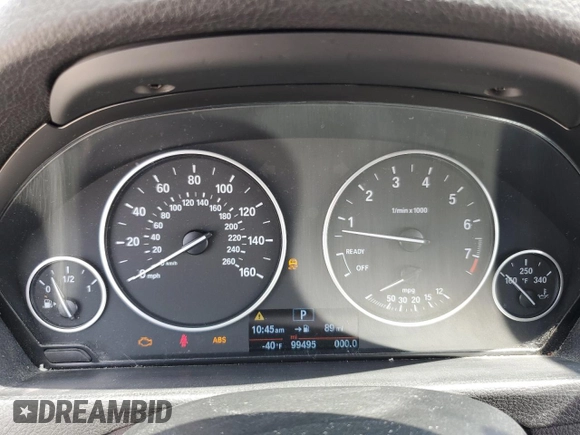 2015 BMW 3 Series 320i with VIN WBA3B1G51FNT64659, listed as a Copart auction lot 51007935 with 99,495 mi miles and Salvage Title. Bid and sale history available at carsss.com. Image 9.