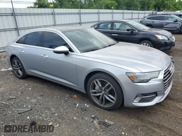 2019 Audi A6 Premium with VIN WAUD8AF24KN129211, listed as a Copart auction lot 59835875 with 56,105 mi miles and Salvage title. Bid and sale history available at DreamBid. Image 4.