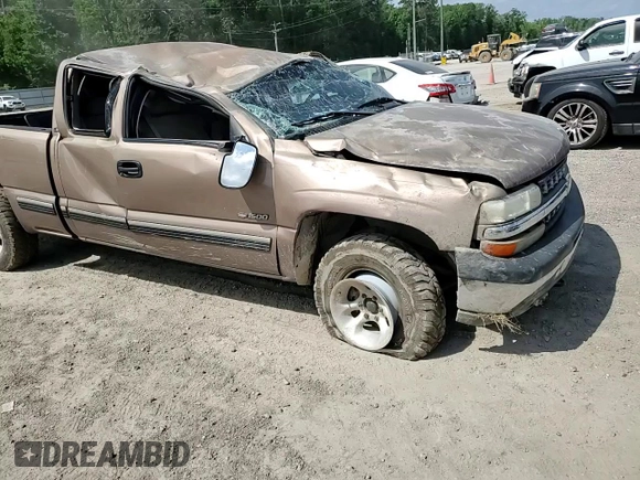 2001 Chevrolet Silverado 1500 LS with VIN 1GCEK19T41Z272423, listed as a Copart auction lot 53672165 with Not Provided miles and Salvage Title. Bid and sale history available at DreamBid. Image 13.