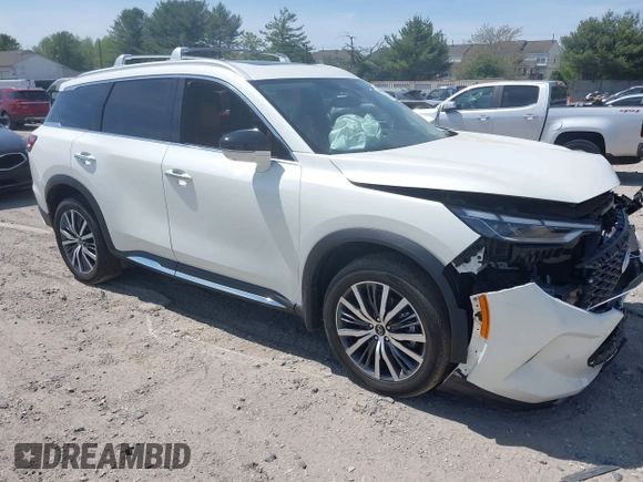 2023 Infiniti QX60 Sensory с VIN 5N1DL1GS1PC349100, выставлен на аукционе IAAI как лот 42145464 с пробегом 40 895 миль миль и . История ставок и продаж доступна на DreamBid. Изображение 1.