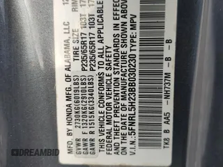 2011 Honda Odyssey LX z VIN 5FNRL5H23BB030230, wystawiony jako Copart lot #54798355 z przebiegiem 171 508 mil mil oraz Czysty tytuł • Clean title. Historia ofert i sprzedaży dostępna na DreamBid. Obrazek 13.