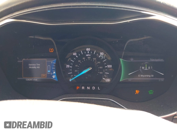 2014 Ford Fusion Titanium Hybrid with VIN 3FA6P0RUXER103516, listed as a IAAI auction lot 42004602 with 128,287 mi miles and . Bid and sale history available at carsss.com. Image 7.