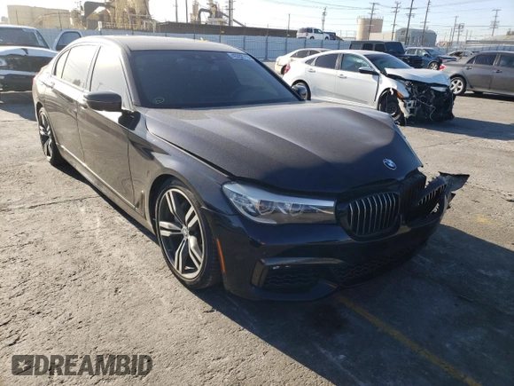 2019 BMW 7 Series 740i with VIN WBA7E2C55KB454137, listed as a Copart auction lot 40282713 with 42,654 mi miles. Bid and sale history available at carsss.com. Image 4.