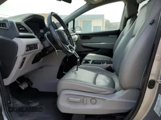 2021 Honda Odyssey EX-L with VIN 5FNRL6H74MB010119, listed as a Copart auction lot 52353355 with 39,366 mi miles and Salvage Title. Bid and sale history available at DreamBid. Image 7.
