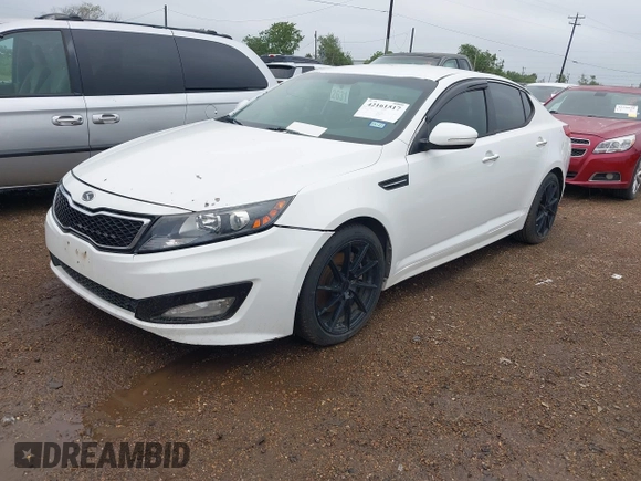 2012 Kia Optima SX with VIN 5XXGR4A63CG065071, listed as a IAAI auction lot 42161517 with 134,615 mi miles and . Bid and sale history available at carsss.com. Image 2.