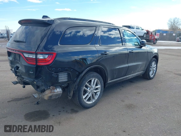 2024 Dodge Durango GT Plus with VIN 1C4RDJDG0RC163865, listed as a IAAI auction lot 41425316 with 18,882 mi miles and . Bid and sale history available at DreamBid. Image 4.