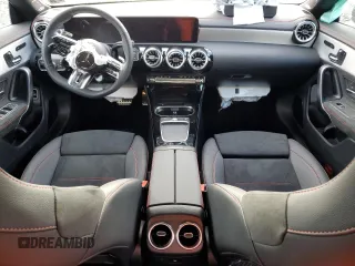 2025 Mercedes-Benz CLA with VIN W1K5J5BB7SN509299, listed as a Copart auction lot 80090914 with 1,677 mi miles and Salvage Title. Bid and sale history available at carsss.com. Image 8.