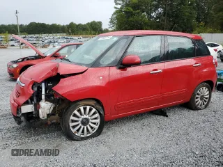 2014 FIAT 500L Easy with VIN ZFBCFABH0EZ028603, listed as a Copart auction lot 72855754 with 35,066 mi miles and Salvage Title. Bid and sale history available at carsss.com. Image 1.