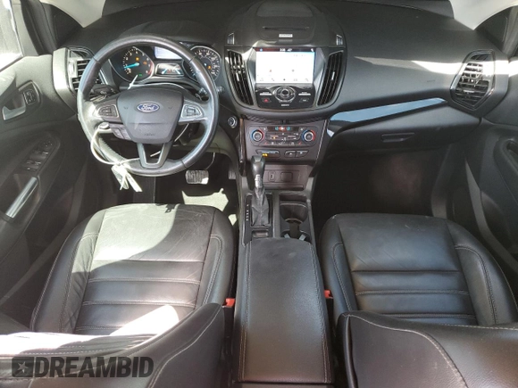 2017 Ford Escape Titanium with VIN 1FMCU0J95HUF02694, listed as a Copart auction lot 49861745 with 114,602 mi miles and Salvage Title. Bid and sale history available at DreamBid. Image 8.
