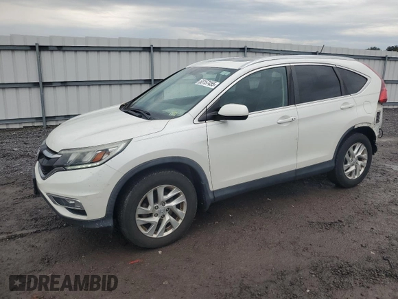 2015 Honda CR-V EX-L with VIN 5J6RM3H75FL007879, listed as a Copart auction lot 53157455 with 81,301 mi miles and Salvage Title. Bid and sale history available at carsss.com. Image 1.