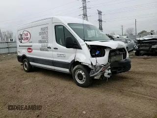 2023 Ford Transit Cargo with VIN 1FTBR1C84PKA17131, listed as a Copart auction lot 54901755 with 85,188 mi miles and Salvage title. Bid and sale history available at DreamBid. Image 14.