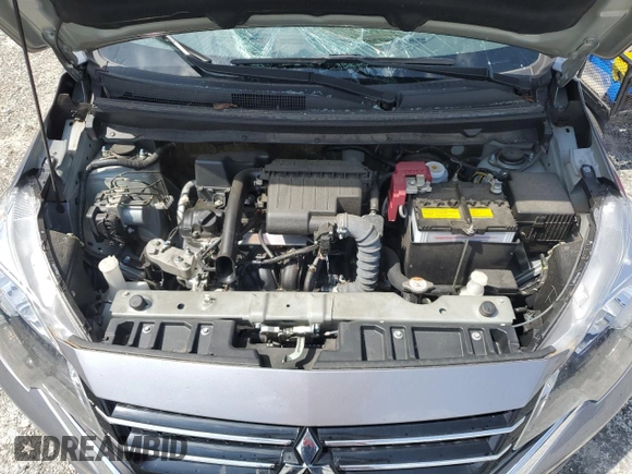2022 Mitsubishi Mirage ES with VIN ML32FUFJ6NHF09202, listed as a Copart auction lot 60522215 with 29,785 mi miles and Salvage title. Bid and sale history available at DreamBid. Image 11.