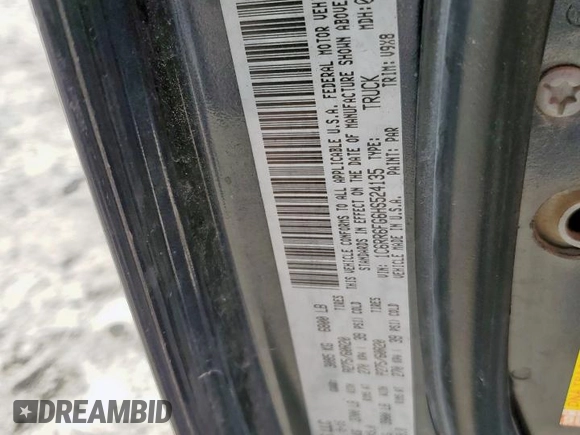 2017 Ram 1500 Tradesman with VIN 1C6RR6FG6HS524135, listed as a Copart auction lot 59474205 with 180,938 mi miles and Salvage title. Bid and sale history available at DreamBid. Image 12.