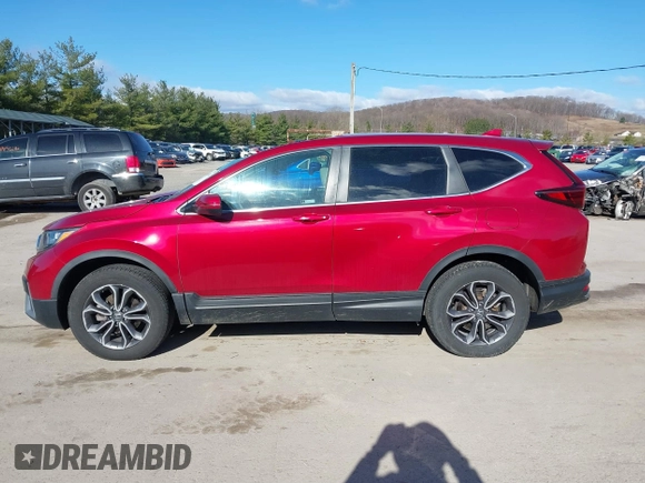 2020 Honda CR-V EX with VIN 2HKRW2H52LH667547, listed as a IAAI auction lot 41839762 with 34,933 mi miles. Bid and sale history available at carsss.com. Image 14.