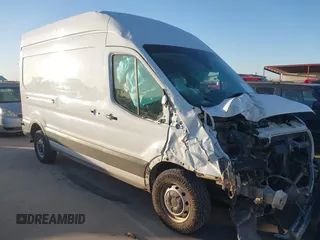 2020 Ford Transit Cargo with VIN 1FTBR1X82LKB80557, listed as a IAAI auction lot 41217513 with 89,774 mi miles and . Bid and sale history available at DreamBid. Image 1.