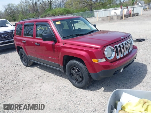 2014 Jeep Patriot Sport with VIN 1C4NJPBA7ED798319, listed as a IAAI auction lot 42092695 with 114,468 mi miles. Bid and sale history available at carsss.com. Image 1.