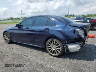 2017 Mercedes-Benz C 43 AMG with VIN 55SWF6EB4HU181167, listed as a Copart auction lot 59149685 with 107,499 mi miles and Salvage title. Bid and sale history available at DreamBid. Image 2.