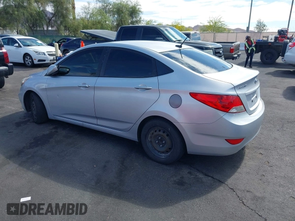 2014 Hyundai Accent GLS with VIN KMHCT4AE9EU688954, listed as a IAAI auction lot 42141664 with 99,041 mi miles. Bid and sale history available at carsss.com. Image 3.