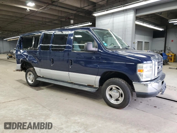 2008 Ford Econoline Passenger XL with VIN 1FMNE11L18DB43562, listed as a Copart auction lot 50723515 with 143,874 mi miles and Salvage Title. Bid and sale history available at carsss.com. Image 4.