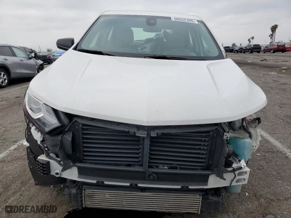 2020 Chevrolet Equinox LS with VIN 3GNAXHEV3LS644602, listed as a Copart auction lot 50552395 with 53,187 mi miles and Salvage Title. Bid and sale history available at carsss.com. Image 5.