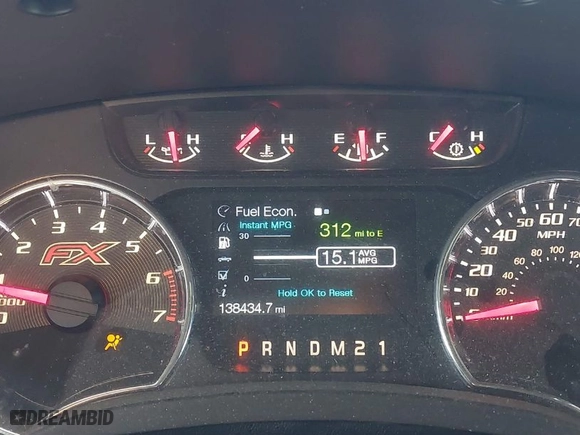 2013 Ford F-150 XL with VIN 1FTFW1EFXDKE45786, listed as a IAAI auction lot 41500157 with 138,434 mi miles. Bid and sale history available at carsss.com. Image 7.