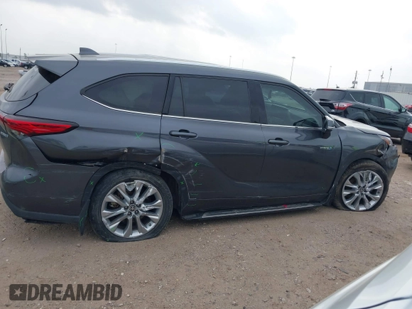 2021 Toyota Highlander Hybrid Limited with VIN 5TDYARAH0MS505144, listed as a IAAI auction lot 41804501 with 40,907 mi miles and . Bid and sale history available at DreamBid. Image 13.