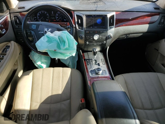2013 Hyundai Equus Signature with VIN KMHGH4JH0DU064262, listed as a Copart auction lot 54156865 with 89,243 mi miles and Salvage Title. Bid and sale history available at DreamBid. Image 8.