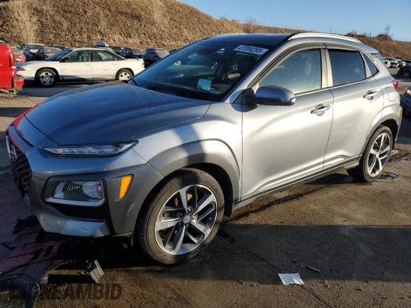 2019 Hyundai Kona Ultimate with VIN KM8K5CA59KU244288, listed as a Copart auction lot 47204255 with 48,532 mi miles and Salvage Title. Bid and sale history available at carsss.com. Image 1.