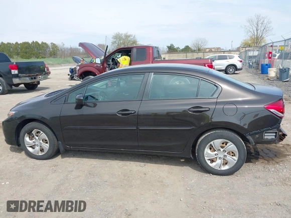 2014 Honda Civic Sedan LX with VIN 2HGFB2F56EH519836, listed as a IAAI auction lot 42109040 with 134,873 mi miles. Bid and sale history available at carsss.com. Image 15.