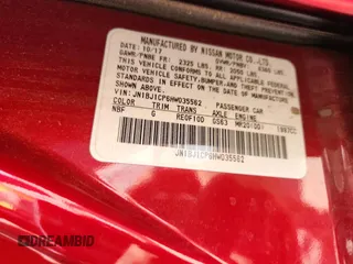 2017 Nissan Rogue SL with VIN JN1BJ1CP6HW035562, listed as a Copart auction lot 60873045 with 56,830 mi miles and Salvage title. Bid and sale history available at DreamBid. Image 12.