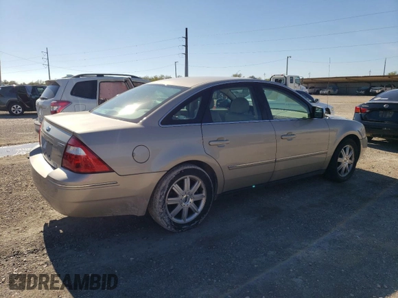 2005 Ford Five Hundred Limited with VIN 1FAFP25145G117782, listed as a Copart auction lot 79907674 with 182,494 mi miles and Salvage Title. Bid and sale history available at carsss.com. Image 3.