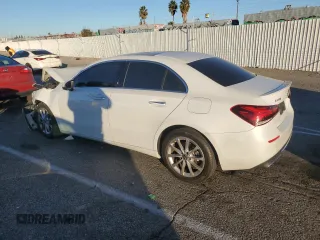 2020 Mercedes-Benz A 220 with VIN WDD3G4EB3LW039599, listed as a Copart auction lot 85500624 with 36,760 mi miles and Salvage Title. Bid and sale history available at DreamBid. Image 2.