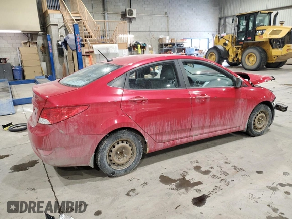 2012 Hyundai Accent GLS with VIN KMHCT4AE3CU245678, listed as a Copart auction lot 88844015 with Not Provided miles and Salvage Title. Bid and sale history available at carsss.com. Image 3.