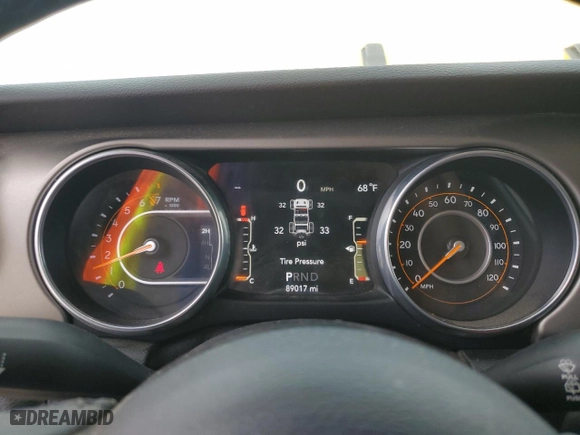 2018 Jeep Wrangler Unlimited Sport S with VIN 1C4HJXDG2JW303344, listed as a Copart auction lot 45708125 with 89,017 mi miles and Salvage Title. Bid and sale history available at carsss.com. Image 9.
