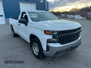 2021 Chevrolet Silverado 1500 Work Truck with VIN 3GCNWAEH2MG313335, listed as a Copart auction lot 83496604 with 79,692 mi miles and Clean Title. Bid and sale history available at carsss.com. Image 1.
