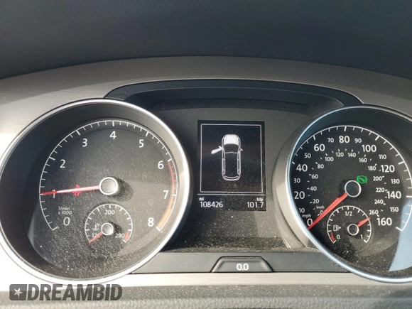 2017 Volkswagen Golf SportWagen S with VIN 3VWC17AU2HM504088, listed as a Copart auction lot 61307584 with 108,426 mi miles and Salvage Title. Bid and sale history available at carsss.com. Image 9.