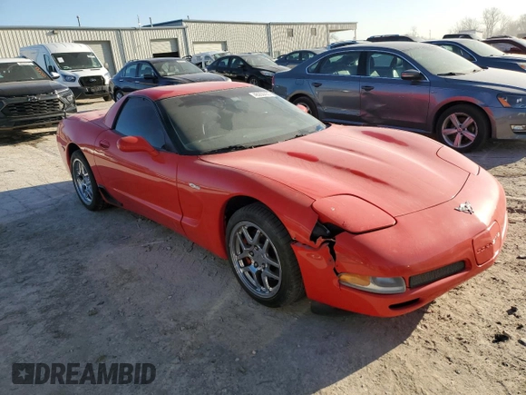 2003 Chevrolet Corvette Z06 with VIN 1G1YY12S535103088, listed as a Copart auction lot 48260435 with 58,268 mi miles and Clean Title. Bid and sale history available at carsss.com. Image 4.