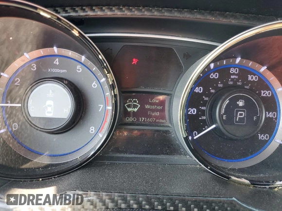 2013 Hyundai Sonata Limited with VIN 5NPEC4AC7DH573855, listed as a Copart auction lot 54483005 with 171,607 mi miles and Salvage Title. Bid and sale history available at carsss.com. Image 9.
