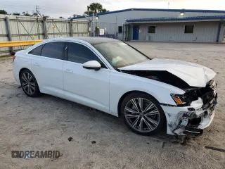 2020 Audi A6 Premium Plus with VIN WAUE8AF21LN072746, listed as a Copart auction lot 86629184 with 65,885 mi miles and Non Repairable. Bid and sale history available at carsss.com. Image 4.
