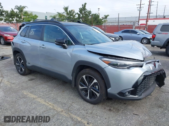 2024 Toyota Corolla Cross Hybrid S with VIN 7MUFBABG2RV030377, listed as a IAAI auction lot 42103979 with 15,660 mi miles and . Bid and sale history available at DreamBid. Image 1.