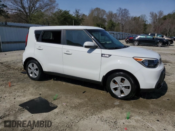2016 Kia Soul with VIN KNDJN2A26G7316134, listed as a Copart auction lot 51248365 with 48,369 mi miles and Salvage Title. Bid and sale history available at carsss.com. Image 4.