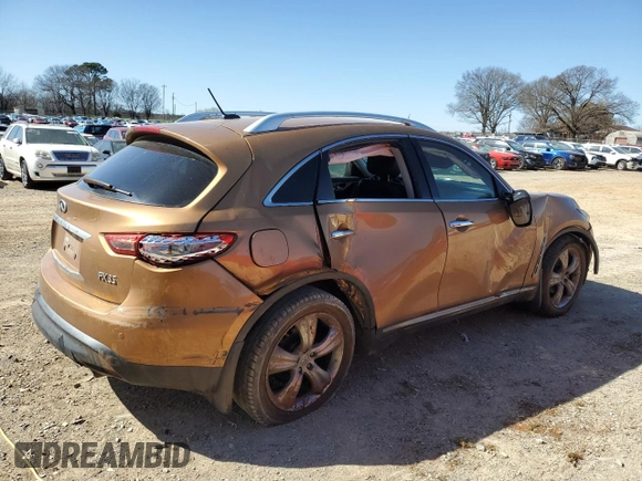 2009 Infiniti FX with VIN JNRAS18U39M100708, listed as a Copart auction lot 48199895 with 278,493 mi miles and Salvage title. Bid and sale history available at DreamBid. Image 3.