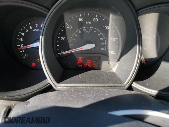 2014 Kia Rio EX with VIN KNADN5A38E6375578, listed as a Copart auction lot 76340414 with 121,219 mi miles and Clean Title. Bid and sale history available at carsss.com. Image 9.