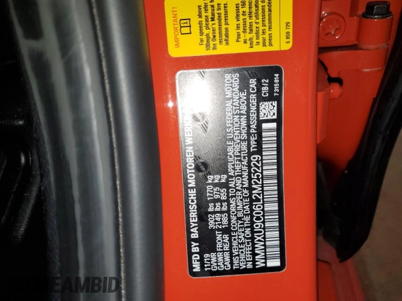 2020 MINI Hardtop 4 Door Cooper S with VIN WMWXU9C06L2M25229, listed as a Copart auction lot 84495064 with 12,348 mi miles and Salvage title. Bid and sale history available at DreamBid. Image 13.